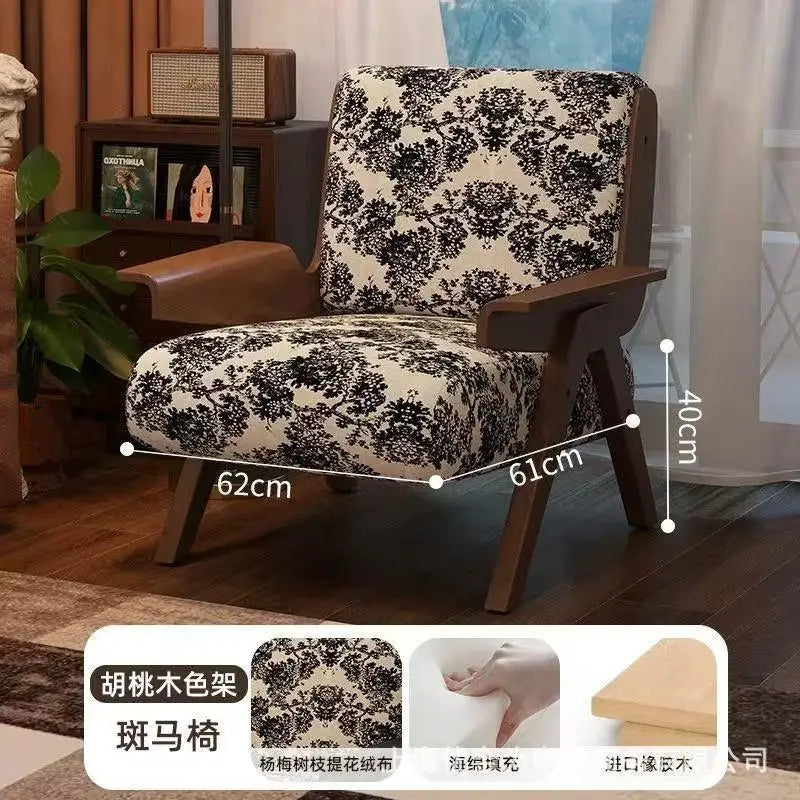 The Marlon Medieval Accent Chair – Moss Lamb Wool & Mosaic