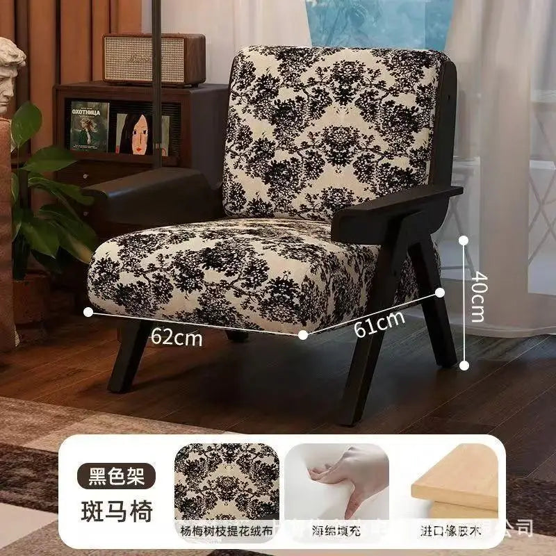 The Marlon Medieval Accent Chair – Moss Lamb Wool & Mosaic