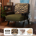 The Marlon Medieval Accent Chair – Moss Lamb Wool & Mosaic